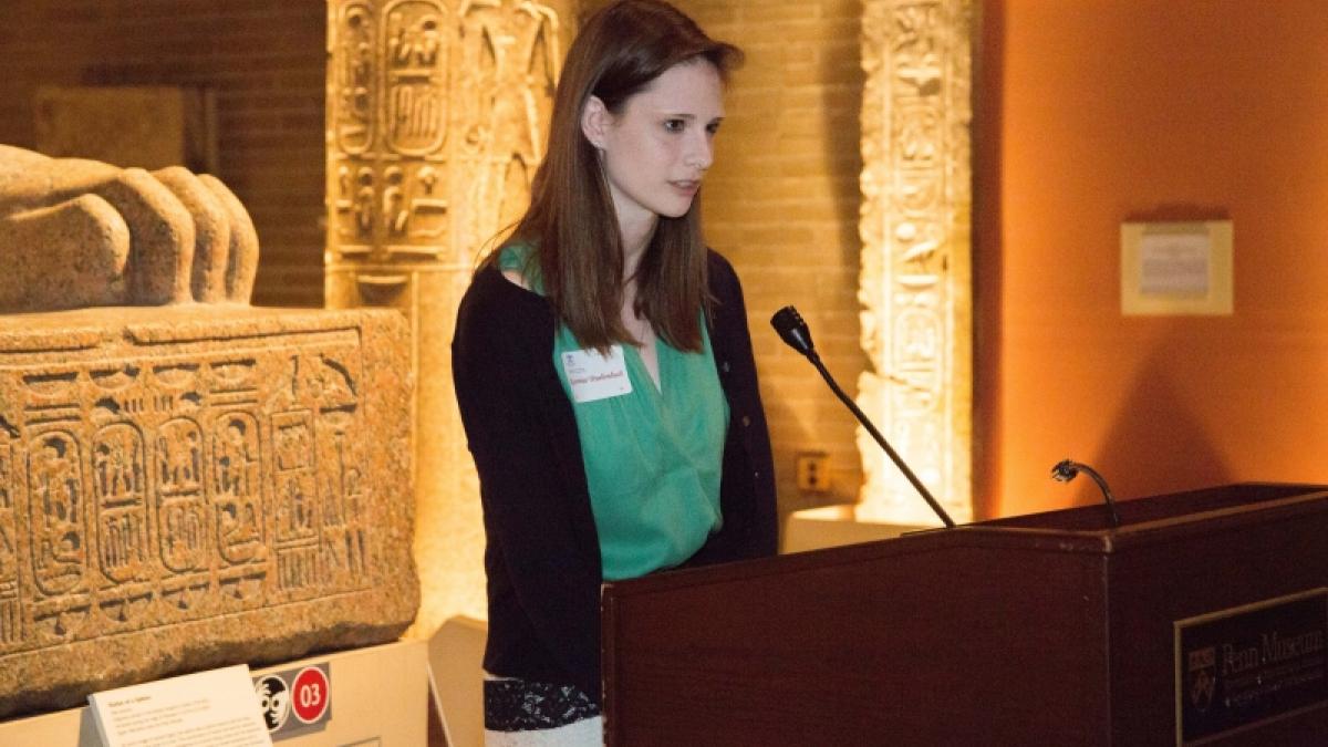 Lawrence R. Klein Prize for Outstanding Research by an Undergraduate Honorable Mention Presented to Katrina Truebenbach    