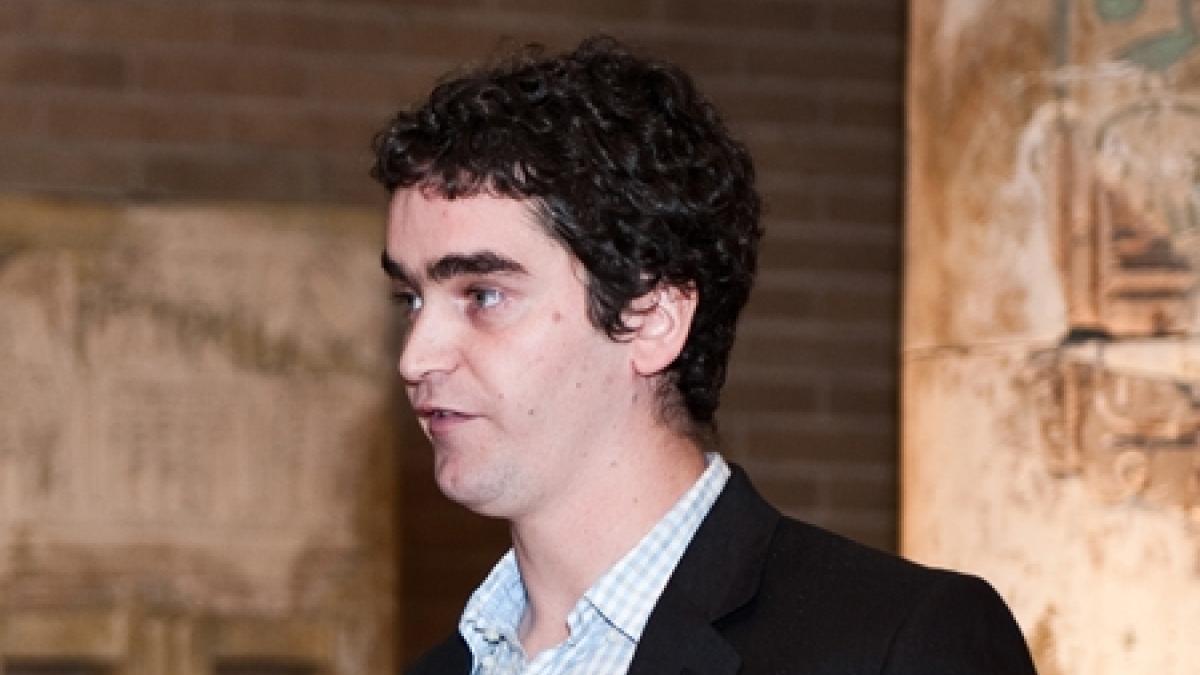 Francesc Dilme won this year's Sidney Weintraub Memorial Fellowship in Economics. Fei Li (not pictured) also won.