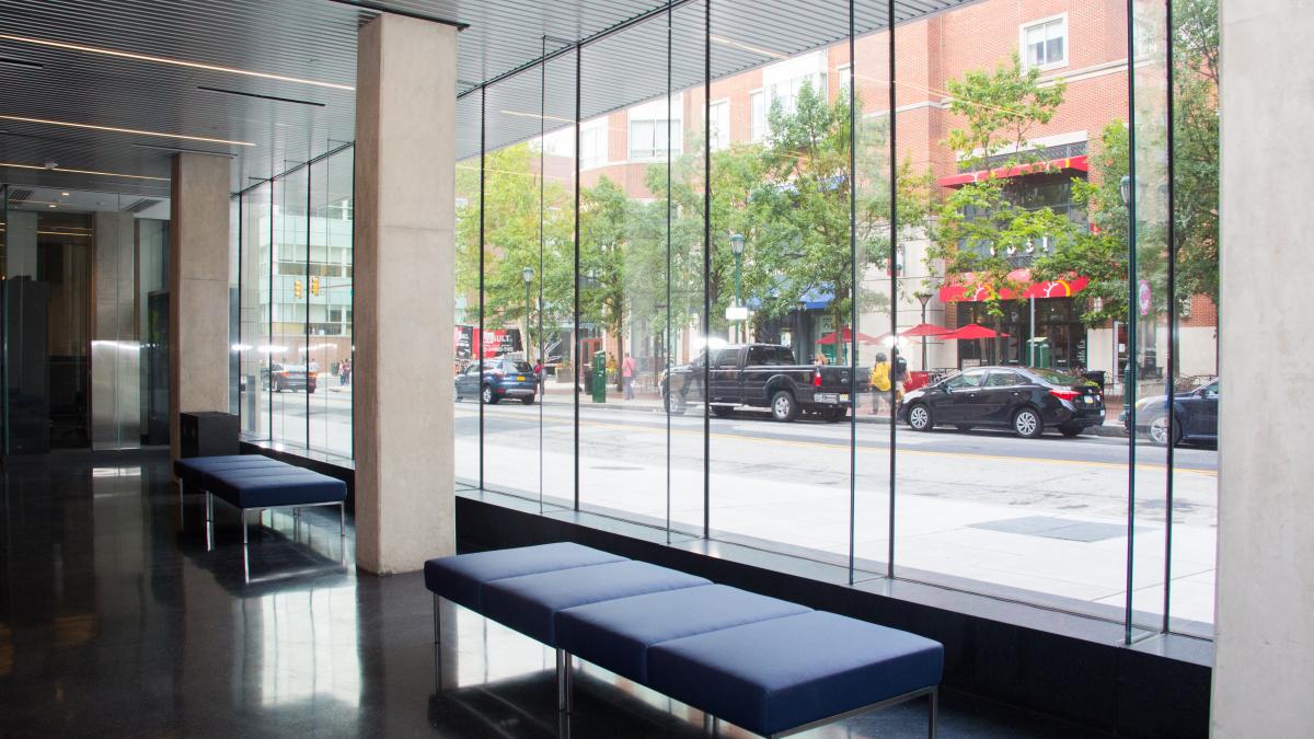 PCPSE Interior Lobby facing 36th Street